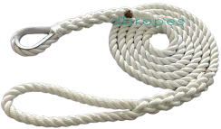 5/8″ x 6′ ‐ 3 Strand Mooring Pendant Line 100% Nylon