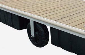 Bertrand Floating Dock Deck post stabilizer foot pad