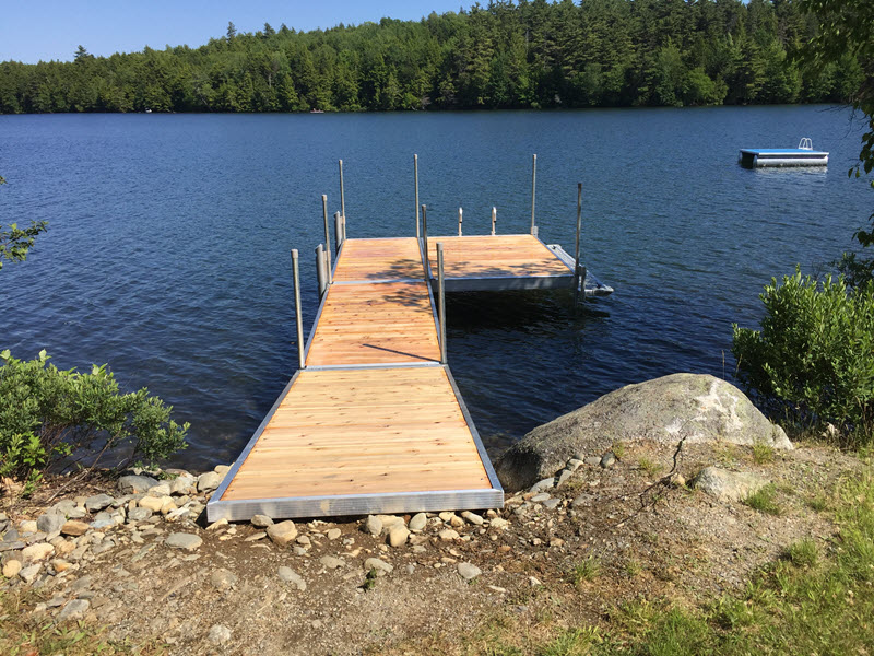 Choate Stationary Aluminum Dock in Maine by DockGuys.com