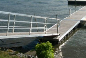 Handrail for dock systems