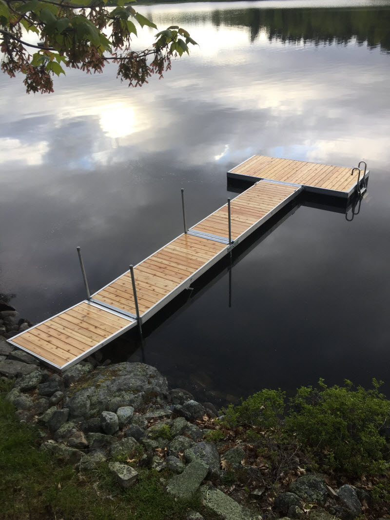 Floating Aluminum Dock in Maine by for the Graham's
