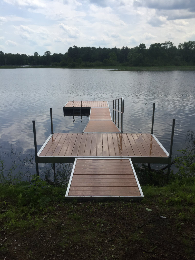 Floating Aluminum Dock in Maine by for the Suchar's